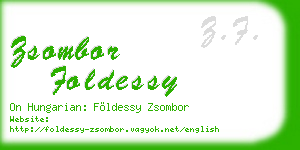 zsombor foldessy business card